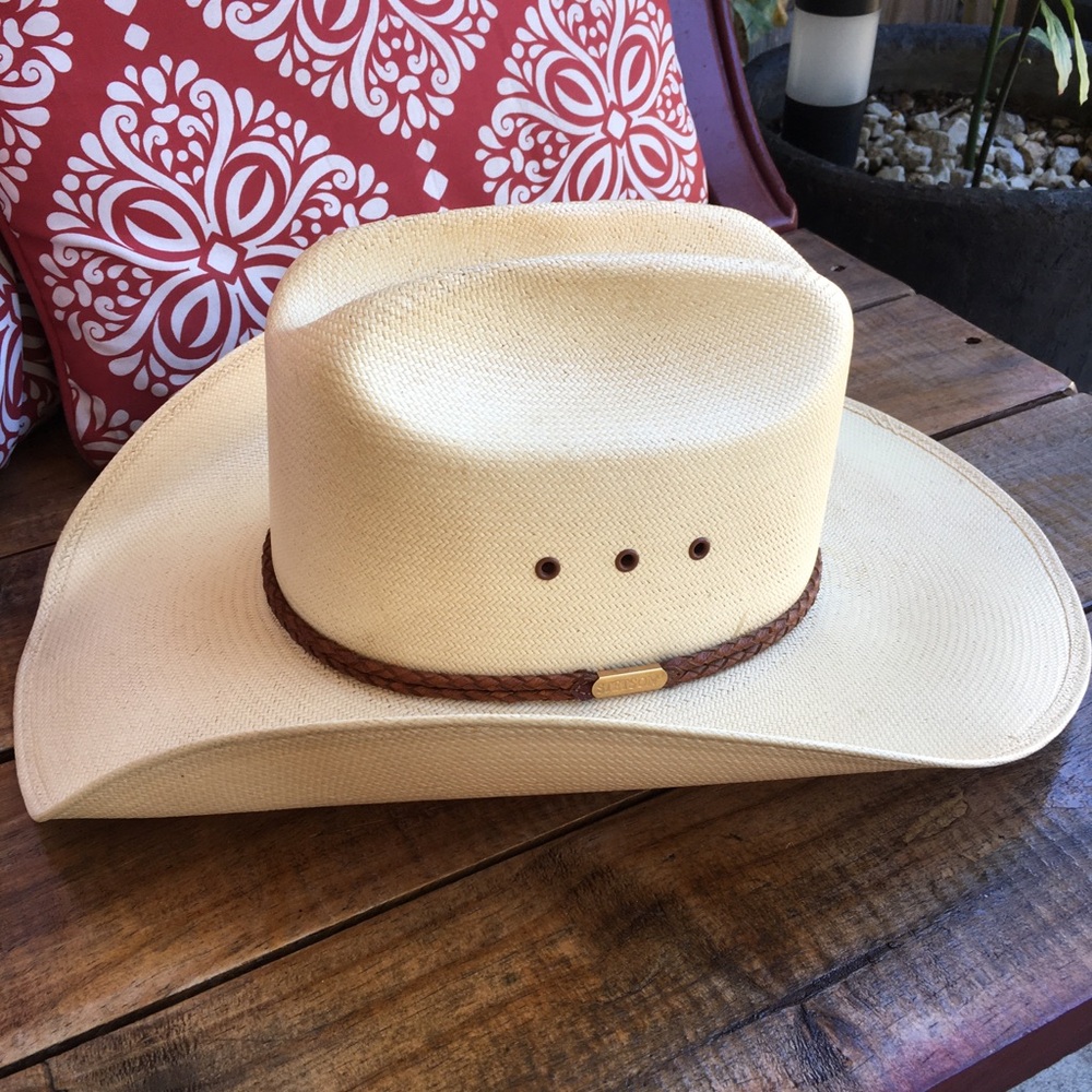 Stetson hat Straw Western vintage Tan Size 7 / 56